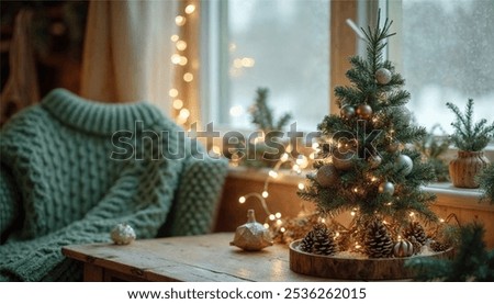 Similar – Image, Stock Photo small wooden christmas tree