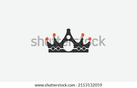 Crown vector logo design template