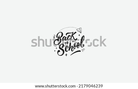 Back to School vector logo design