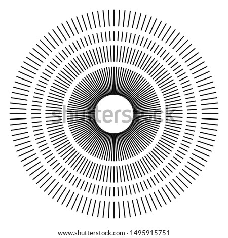 Radial, radiating beams, rays starburst, sunburst lines. Circular burst, firework, blast or explosion effect. Concentric, converging array sparkle effect. Irregular, dashed stripes