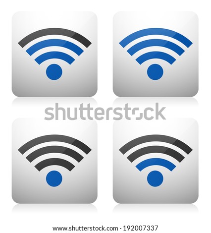 Signal symbols with levels - signal strength of wireless networks