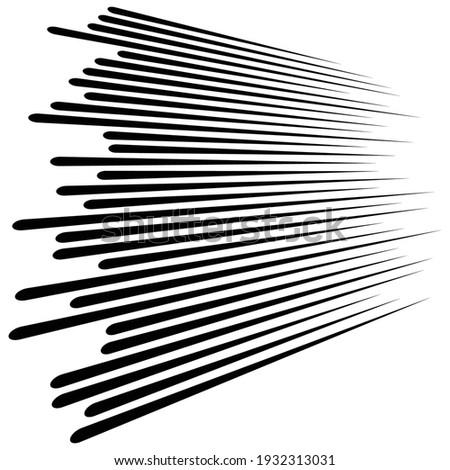 Parallel straight lines, stripes in 3d perspective