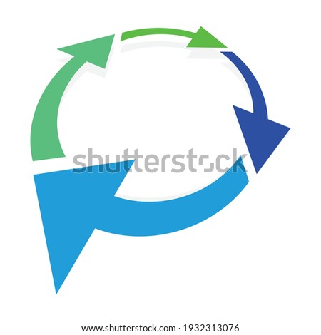Circular, circle arrow, pointer vector illustration