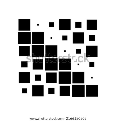 6x6 cube, square geometric arrangement. Square illustration