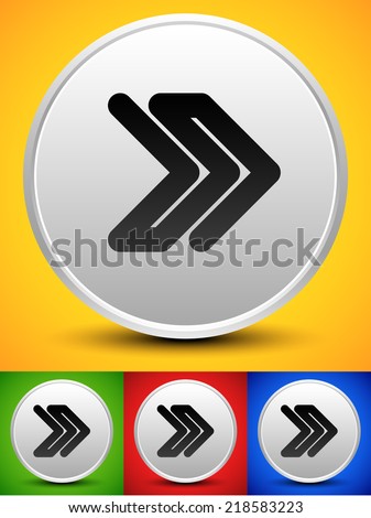 Double right arrow symbol. icon or backgrounds