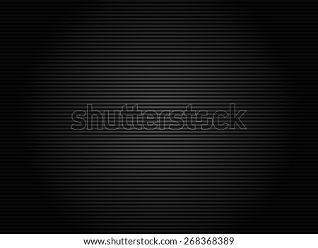 Dark stripes background with thin lines. Empty camera screen with shade effect. Straight, horizontal lines pattern.