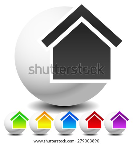 Icon(s) for house, apartment, rent, home, homepage concepts.