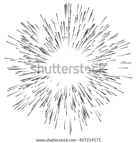 Abstract explosion, burst effect shape, radial, radiating sharp lines with grungy feel