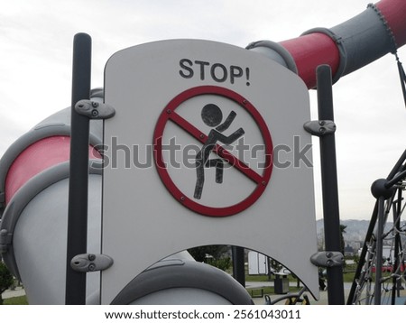 Similar – Image, Stock Photo Detail of prohibited park bikes sticker in Amsterdam