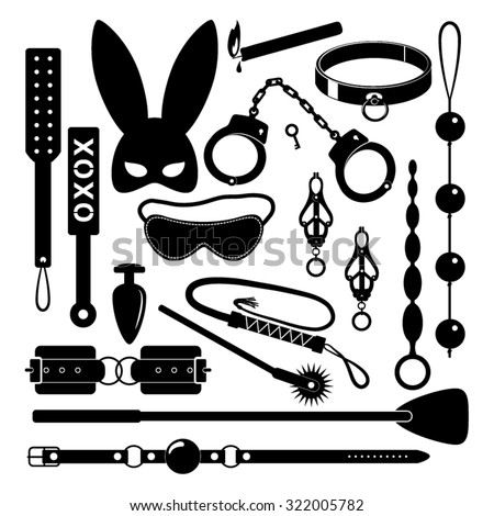 Bdsm Set Icons. Vector Illustration. - 322005782 : Shutterstock