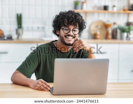 Similar – Image, Stock Photo Young males working in kitchen