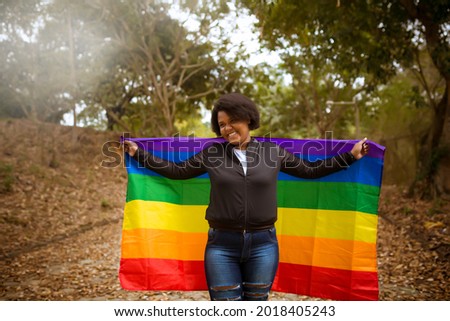 Similar – Foto Bild Zugumleitung mir Regenbogen