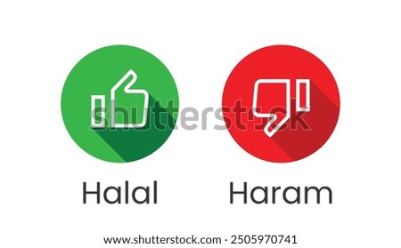 Right and Wrong Icon Set - Green Check Mark and Red Cross Graphic for Correct and Incorrect Indications, Decision-Making, and User Interface Design