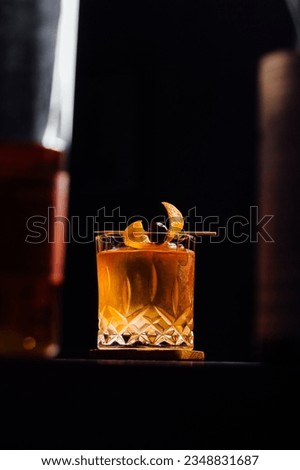 Similar – Image, Stock Photo Old fashioned cocktail on table in pub