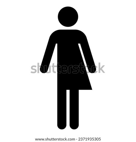 Gender Neutral Icon Symbol. Non-gender specific Symbol