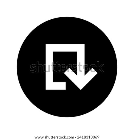Download Arrow Circular Black Icon
