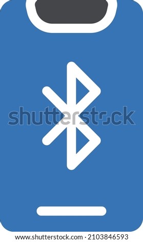 bluetooth Icon isolated on white background. Vector illustration. Eps10. Vector icon for website design and app