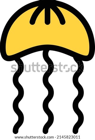 squidoo Icon isolated on white background. Vector illustration. Eps10. Vector icon for website design and app. sea food dish