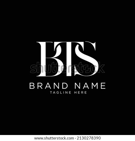 Unique BTS,TBS,STB initial letter monogram logo vector template 