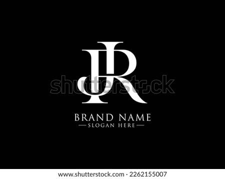 elegant initial letter jr, rj logo vector, Creative Lettering Logo Vector Illustration.