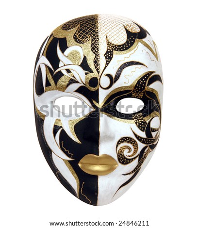 Black/White/Gold Mask Stock Photo 24846211 : Shutterstock