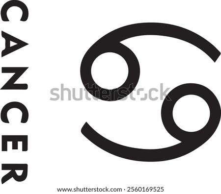  vector zodiac sign Cancer, horoscope, astrology, cancer, sky, stars, prophecy symbol drawings