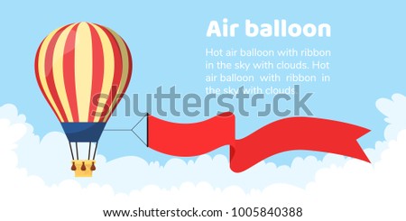 Flat hot air balloon