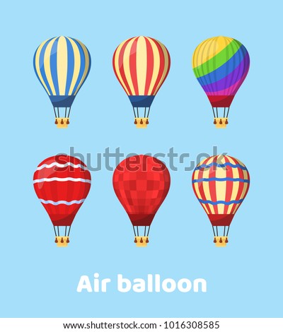 Flat hot air balloon