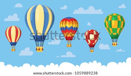 Flat hot air balloon