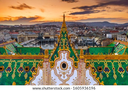 Similar – Image, Stock Photo Roof decoration of a temple near Ninh Binh, Vietnam