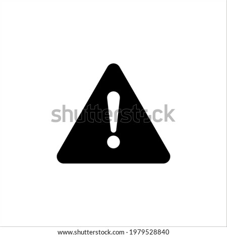 Warning icon. Attention icon. Danger symbol. Vector illustration