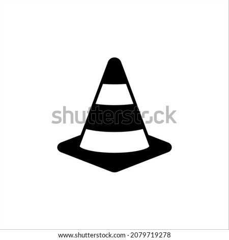 Safety Cone Icon Vector Design Template on white background