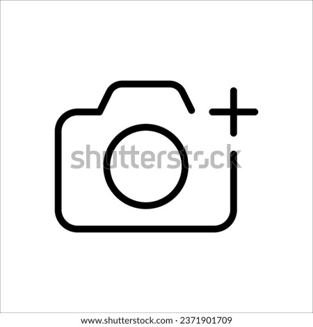 add photos icon. Simple element illustration. add photos concept symbol design on white background