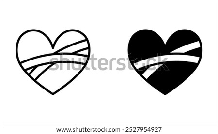 Heart Emojis set. Sparkling, growing, two Hearts, beating, revolving, broken, on white background