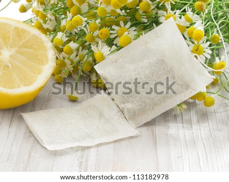 bags of chamomile tea