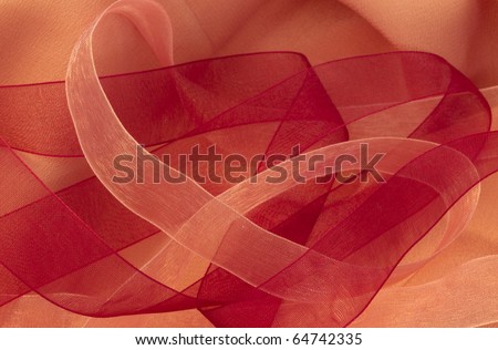abstract texture made of transparent ribbons