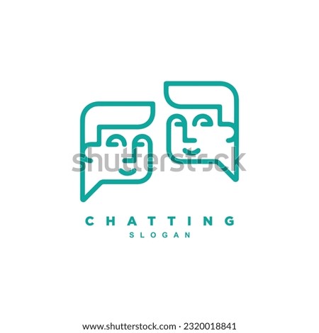 Boys chat app logo design. Homie chatting logo for your brand or business