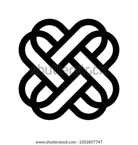 Tribal design logo fits black