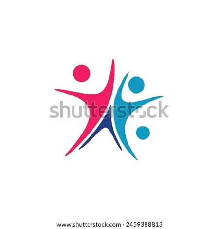 Youth people logo suitable for scholarships foundation, young community, youth center, study activity, teenager, school organization , foundation and future leadership 