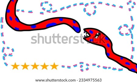 Similar – Image, Stock Photo Snake after the sport