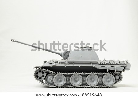 The Model Tank King Tiger 2 of WW2 on a White Background