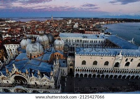 Similar – Foto Bild Panoramabild von Venedig auf dem Wasser, Italien