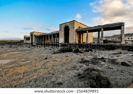 Image, Stock Photo Courtyard of an abandoned house