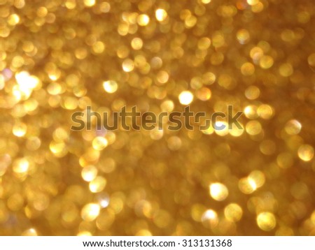 Christmas background. Gold Festive xmas bokeh background