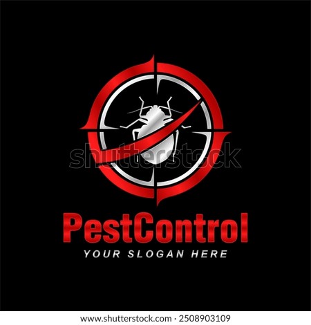 pest control vector logo house insect poison pest control with pesticides prevention, extermination and disinfection