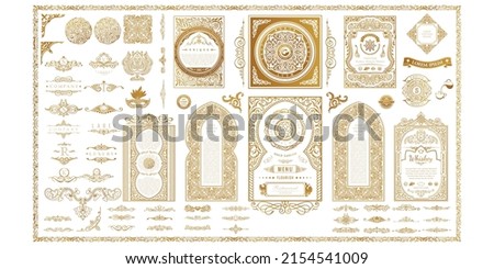 Royal Ornament Elements Decorative vector frames and borders