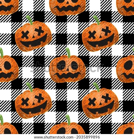 Halloween Seamless. Halloween festival background. Seamless Halloween pattern. Halloween pattern seamless wrapping paper, website banner. Black and white