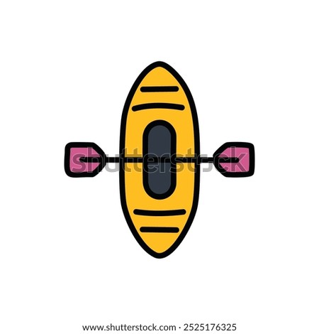 kayak icon design, vector illustration.