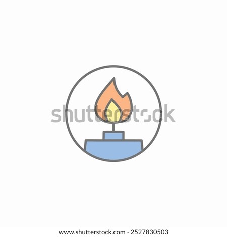 Fire burner icon vector illustration