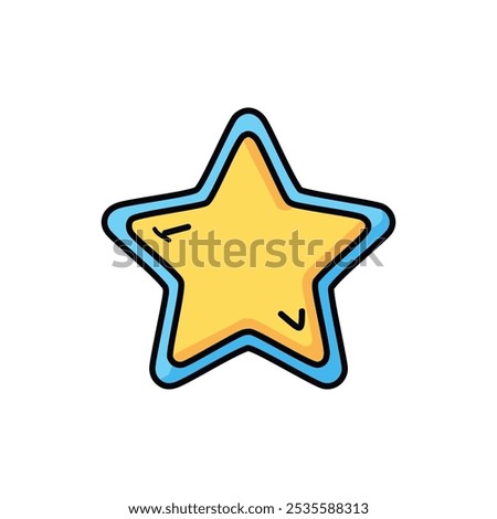 Star icon design vector isolated on white background for your web and mobile app design, Starfish logo concept